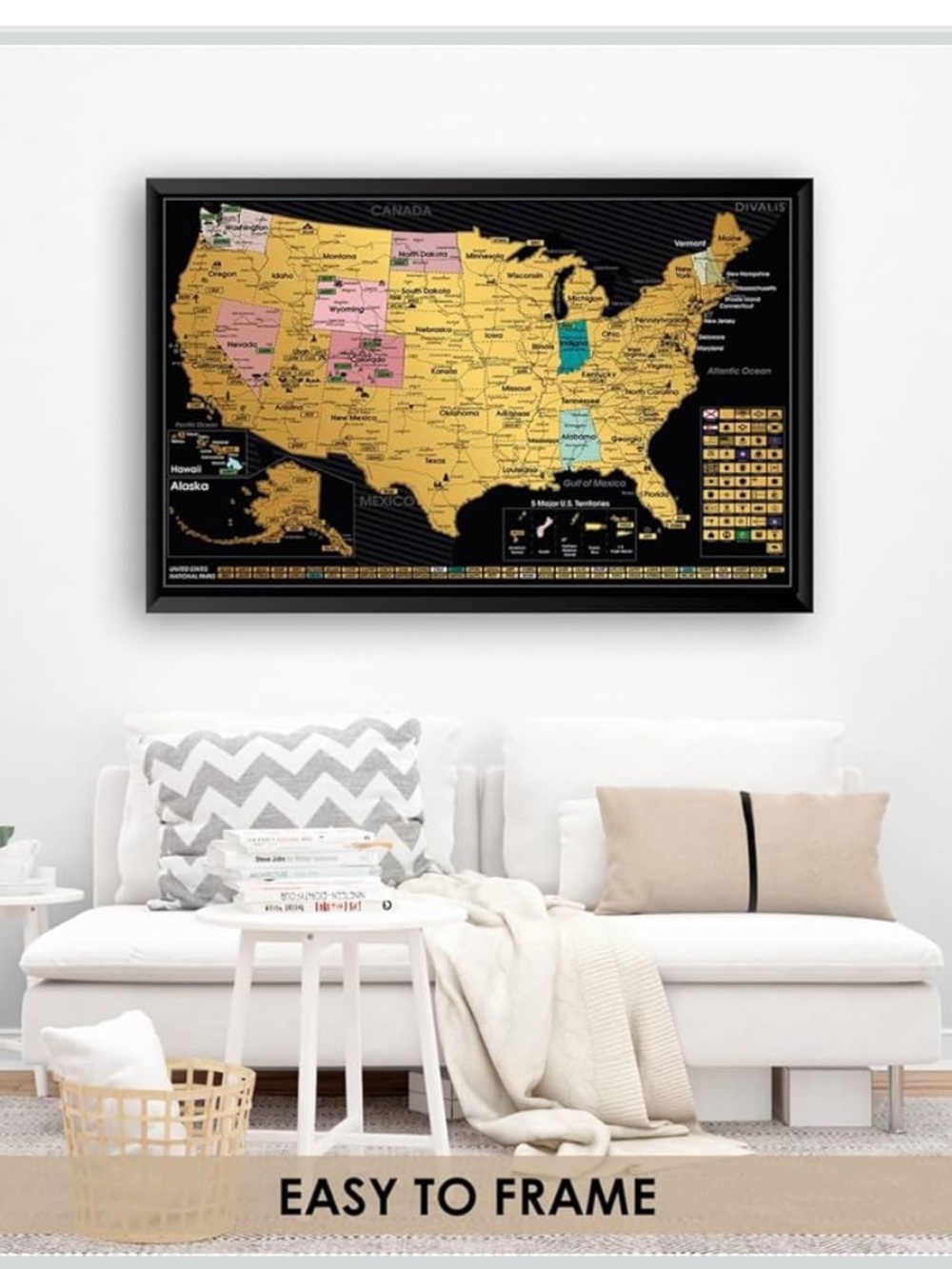 🚗 NEW! 24”x16” Scratch Off Travel Poster